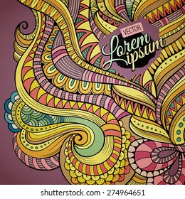 Decorative ornamental ethnic vector background