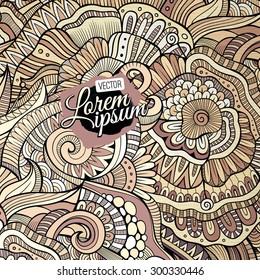 Decorative ornamental ethnic vector background