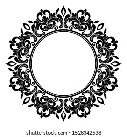Decorative ornamental floral elements. Vector background.