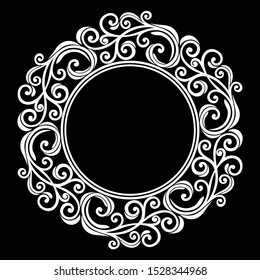 Decorative ornamental floral elements. Vector background.