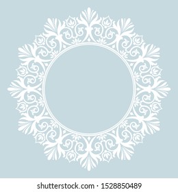 Decorative ornamental floral elements. Vector background.