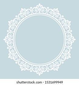 Decorative ornamental floral elements. Vector background.