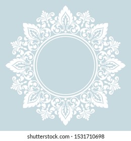 Decorative ornamental floral elements. Vector background.