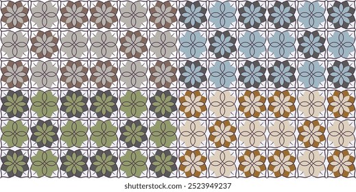 Decorative ornamental geometric vector background, seamless pattern, wallpaper, paper, textile, wrapper