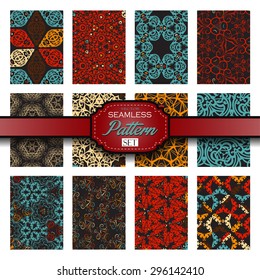 Decorative Ornamental Multicolored set on a Background, Vector Illustration EPS10