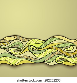 Decorative ornamental pattern background (vector)