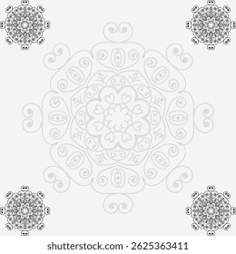 Decorative ornamental rangoli design in many colors. Unique beautiful mandala design made with rangoli colors.