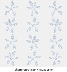 Decorative ornamental seamless pattern with flowers and leaves. Pattern for design fabric, backgrounds, wrapping paper, package, covers/Flowers and leaves-10