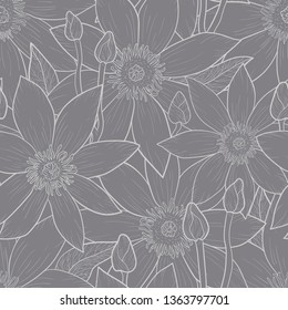 Decorative ornamental seamless pattern. Template for design fabric, backgrounds, wrapping paper, package, covers