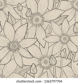 Decorative ornamental seamless pattern. Template for design fabric, backgrounds, wrapping paper, package, covers