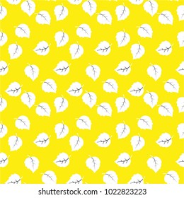 Decorative ornamental seamless spring pattern. Endless elegant texture with leaves. Tempate for design fabric, backgrounds, wrapping paper, package, covers