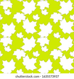Decorative ornamental seamless spring pattern. Endless elegant texture with leaves. Tempate for design fabric, backgrounds, wrapping paper, package, covers