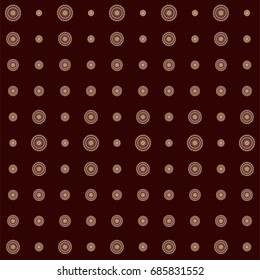Decorative ornamental seamless vector oriental mandala design. Brown henna fabric textile pattern. Eastern arabesque retro vintage folk ethnic traditional indian saree illustration. Diwali decoration.