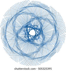 Decorative ornamental shape. Abstract vector symbol for design projects.