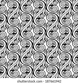 Decorative ornamental vector seamless pattern