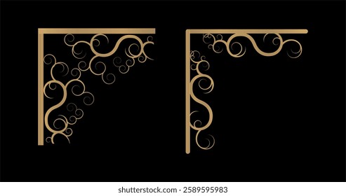 Decorative ornaments collection art vintage