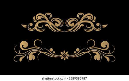 Decorative ornaments collection art vintage