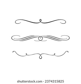 decorative ornaments collection in black colour