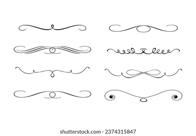 decorative ornaments collection in black colour