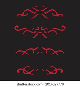 Decorative ornaments design. Creative illustration.