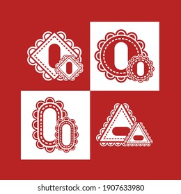 Vector de diseño de logotipos de ornamentos decorativos