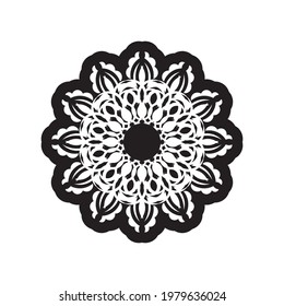 Decorative ornaments in the shape of a flower. Good for menus, prints and postcards. Isolated on white background.