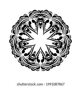 Decorative ornaments in the shape of a flower. Mandala Good for logos, prints and postcards. Isolated on white background. Vector illustration