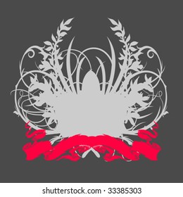 Decorative Ornate Banner. Vector Illustration.