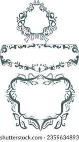 Decorative Ornate Design. Calligraphic Element
