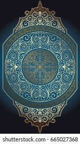 Decorative ornate ethnic design