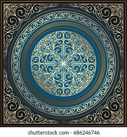 Decorative ornate ethnic design