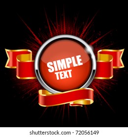 Decorative ornate golden vector frame.