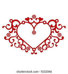 decorative ornate heart