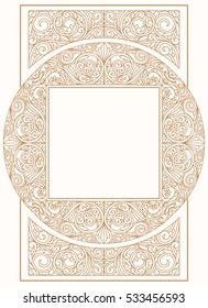 Decorative ornate pastel colored design
