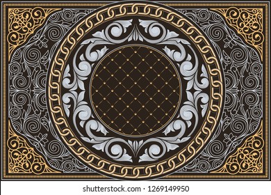 Decorative ornate retro design