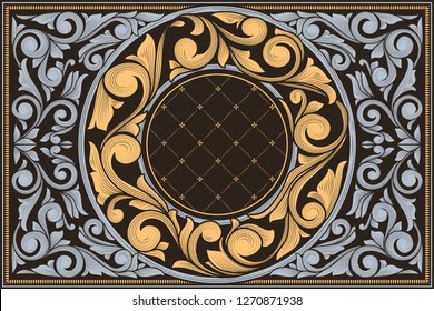 Decorative ornate retro design