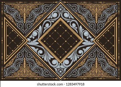 Decorative ornate retro design