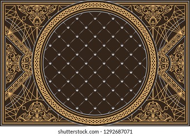 Decorative ornate retro design