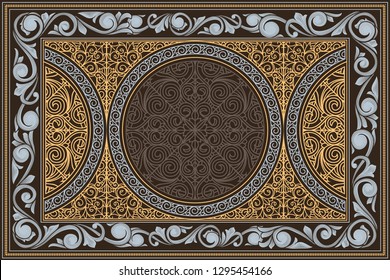 Decorative ornate retro design
