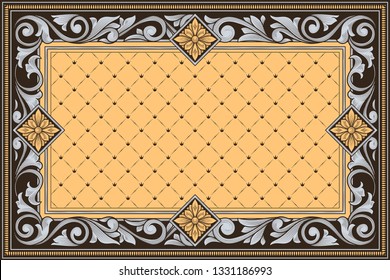 Decorative ornate retro design