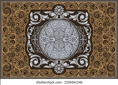 Decorative ornate retro design