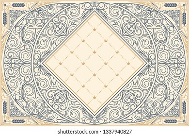 Decorative ornate retro design
