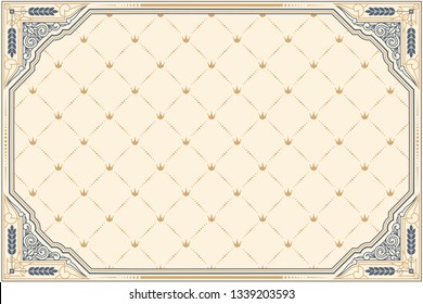 Decorative ornate retro design