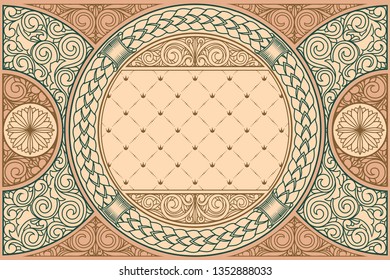 Decorative ornate retro design