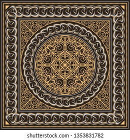 Decorative ornate retro design