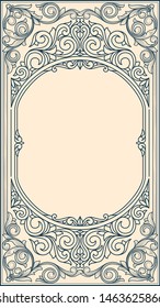 Decorative ornate retro design background