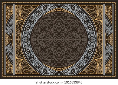 Decorative ornate retro design card