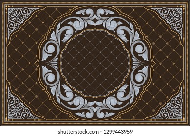 Decorative ornate retro design card