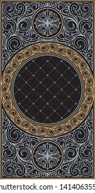 Decorative ornate retro design card