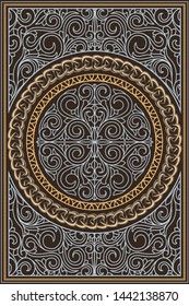 Decorative ornate retro design card